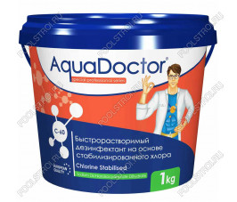 Шоковый хлор AquaDoctor C-60 стабилизированный в гранулах 1кг