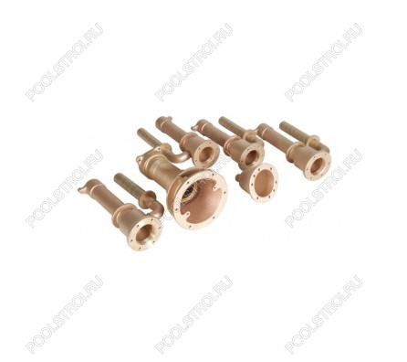 Комплект закладных Standart стеновой RG-бронза (закладная форсунки 4шт). 240мм. бетон
